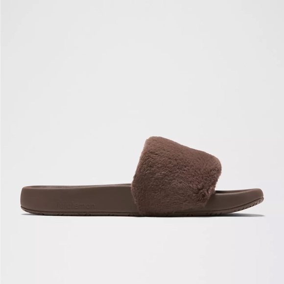 Brown Fuzzy Slide Sandals lululemon - Picture 4 of 10